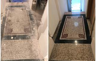 Terrazzo Boden - Schleifen + Kristallisation Asbach